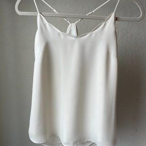 J. CREW Cream Scallop Tank Top - Size 2